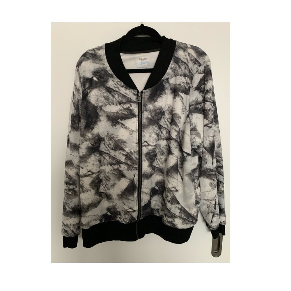 mblm by Tess Holiday Mesh Bomber Jacket